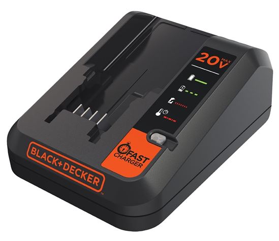 Black+Decker BDCAC202B Fast Charger, 20 V Input, 1.5 Ah, <=45 min Charge, Battery Included: No