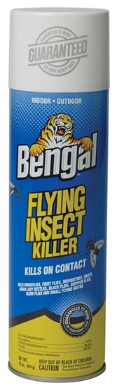 Bengal 93250 Flying Insect Killer, Liquid, Spray Application, 16 oz Aerosol Can