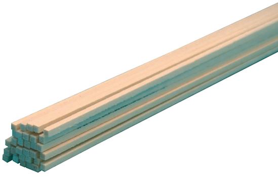 Midwest Products 4022 Craft Wood Strip, 24 in L, 1/16 in W, 1/16 in Thick, Basswood, Pack of 60