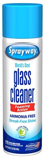 Sprayway SW050RETAIL Glass Cleaner, 19 oz Can, Liquid, Floral, White