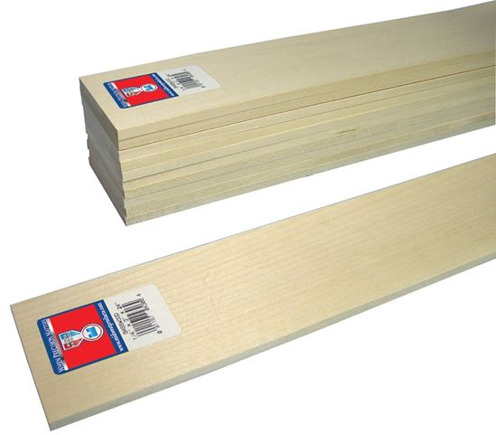 Midwest Products 4306 Basswood Sheet, 24 in L, Basswood, Pack of 5