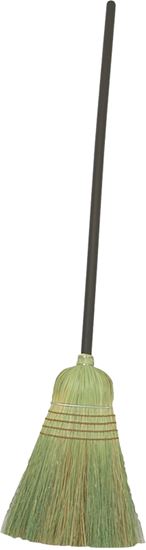 Birdwell 9332-4 Warehouse Broom, Sotol Fiber Bristle, Lacquered Wood Handle, Black