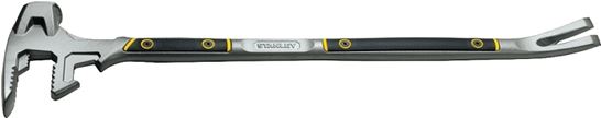 STANLEY 55-120 Utility Bar, 30 in L, Beveled Tip, 2 in Tip, HCS, 1 in Dia