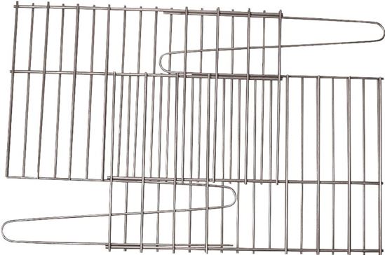 GrillPro 91250 Rock Grate, 25 in L, 1 to 14 in W, Steel, Porcelain Enamel-Coated