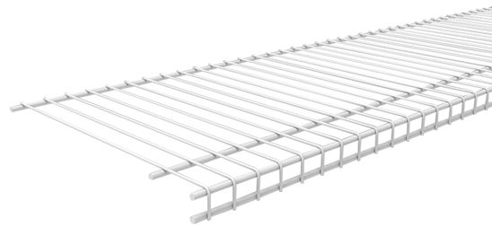 ClosetMaid SuperSlide 4719 Wire Shelf, 120 lb, 1-Level, 12 in L, 144 in W, Steel, White, Pack of 6