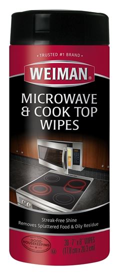 Weiman 90 Cook Top and Microwave Wipes, 7 in L, 8 in W