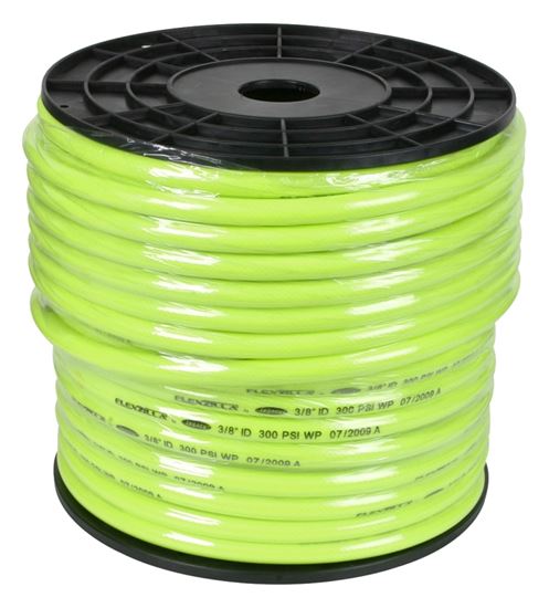 Flexzilla Pro Series HFZ38250YW Air Hose, 3/8 in ID, 250 ft L, MNPT, 300 psi Pressure, Polymer, ZillaGreen