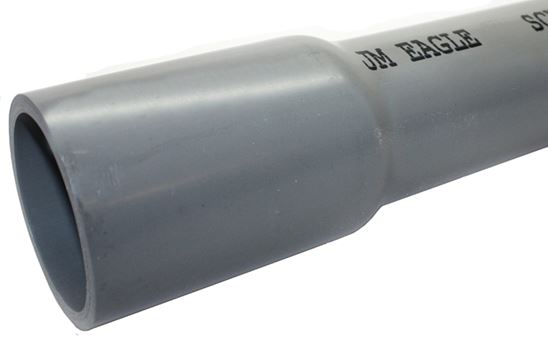 JM Eagle 67587 Conduit, 1-1/4 in, 10 ft L, SCH 80, PVC