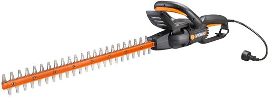 WORX WG217 Electric Hedge Trimmer, 4.5 A, 120 V, 3/4 in Cutting Capacity, 24 in L Blade, Black
