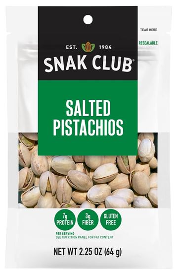 Snak Club CSU29110 Pistachios, 2.25 oz, Pack of 6