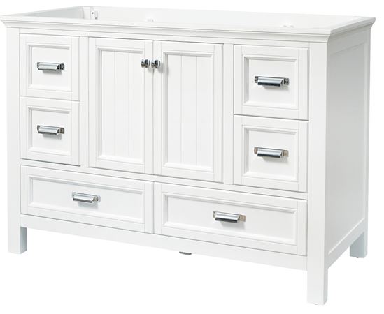 Craft + Main Brantley Series BAWV4822D Bathroom Vanity, 48 in W Cabinet, 21-1/2 in D Cabinet, 34 in H Cabinet, Wood