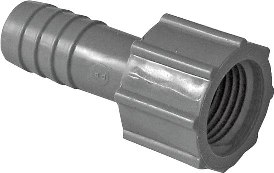 Boshart UPVCFA-05 Pipe Adapter, 1/2 in, FPT x Insert, PVC, Gray