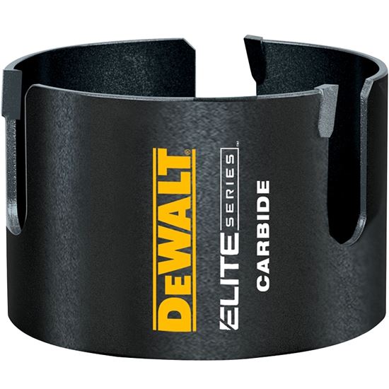 DeWALT ELITE Series DAH4614 Hole Saw, 6-1/4 in Dia, 2-7/16 in D Cutting, 5/8 in Arbor, Carbide Cutting Edge