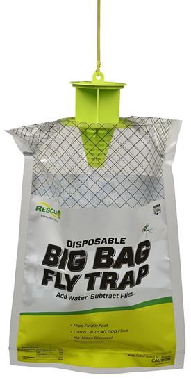 Rescue Big Bag BFTD-DB12 Fly Trap, Solid, Musty, Pack of 12