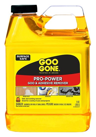 Goo Gone 2112 Goo and Adhesive Remover, 32 oz Bottle, Liquid, Citrus, Yellow