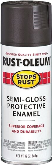 Rust-Oleum 7798830 Rust Preventative Spray Paint, Semi-Gloss, Black, 12 oz, Can