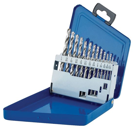 Irwin 60136 Drill Bit Set, Standard, 13-Piece, M2 Steel, Bright