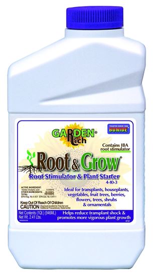 Bonide Root & Grow 412 Root Stimulator, 1 qt, Liquid, 4-10-3 N-P-K Ratio