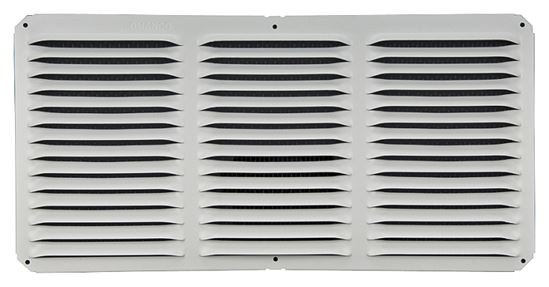 Lomanco LomanCool C816W Cornice Vent, 8 in L, 16 in W, 65 sq-ft Net Free Ventilating Area, Aluminum, White, Pack of 12