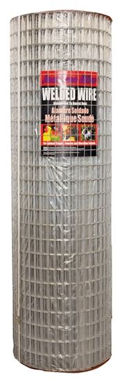 Jackson Wire 10 04 39 14 Welded Wire Fence, 100 ft L, 48 in H, 1 x 2 in Mesh, 14 Gauge, Galvanized