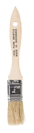 Wooster F5117-1 Paint Brush, 1 in W, 1-11/16 in L Bristle, Soft Natural China Bristle, Plain-Grip Handle