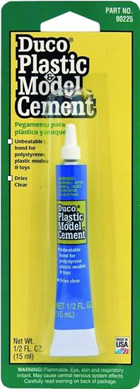 Duco 90225 Plastic and Model Cement, Clear, 0.5 oz, Tube