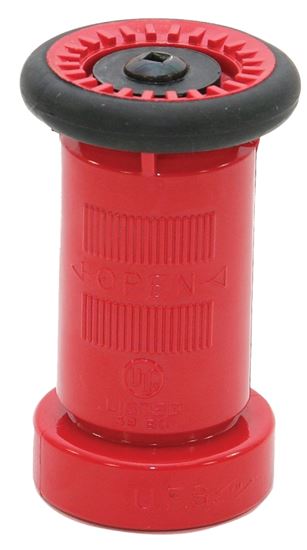 Abbott Rubber JAHN-150-NST Hose Nozzle, 1-1/2 in, NST, Thermoplastic Rubber, Brass