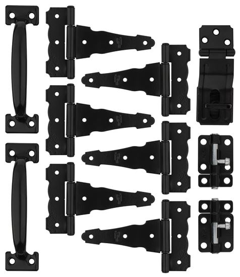 National Hardware N166-006 Shed Kit, Steel, Black, 11-Piece, For: Composite Fencing