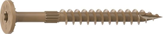 Camo 0360174 Structural Screw, 1/4 in Thread, 3 in L, Flat Head, Star Drive, Sharp Point, PROTECH Ultra 4 Coated, 50