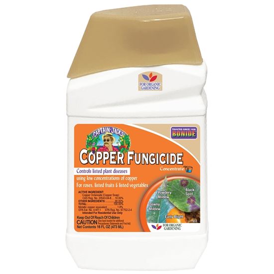 Bonide Captain Jack's 811 Copper Fungicide, Liquid, Acidic, Blue, 1 pt