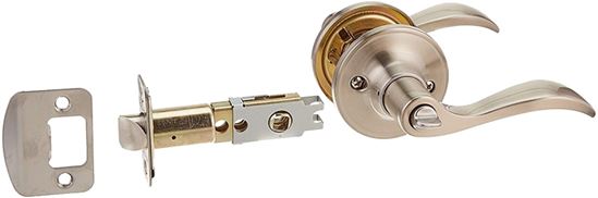 Schlage J Series J40VSEV619 Privacy Lever, Mechanical Lock, Satin Nickel, Metal, Residential, 3 Grade