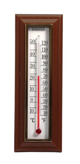 Taylor Andover 5156 Utility Thermometer, 0 to 120 deg F, Resin Casing, White Casing