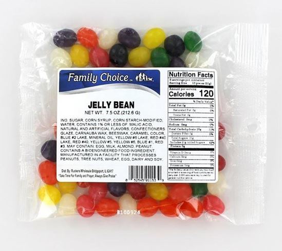 Family Choice 1153 Jelly Bean Candy, 9.5 oz, Pack of 12