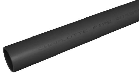 Charlotte Pipe PVC 10010 0600 Pipe, 1 in, 20 ft L, SCH 80 Schedule, PVC, Gray