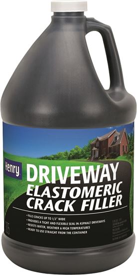 Henry HE305 Series HE305447 Driveway Crack Filler, Liquid, Black, Slight, 0.9 gal Jug, Pack of 4