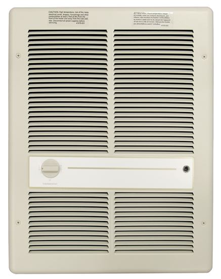 TPI HF3315TRP Heater, 10.8/12.5 A, 208/240 V, 5120 to 10240 Btu, 175 cfm Air, Ivory