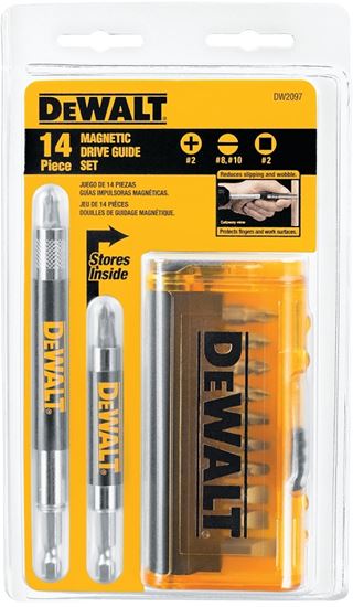 DeWALT DW2097CS Drive Guide Set, 14-Piece, Low Carbon Steel, Pack of 5