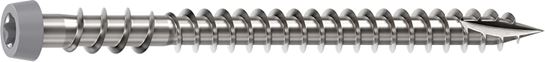 Camo 0367158ES Deck Screw, #10 Thread, 2-1/2 in L, Reverse Upper Thread, Trim Head, Star Drive, Sharp, Type-17 Point