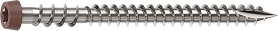 Camo 0367158BS Deck Screw, #10 Thread, 2-1/2 in L, Reverse Upper Thread, Trim Head, Star Drive, Sharp, Type-17 Point