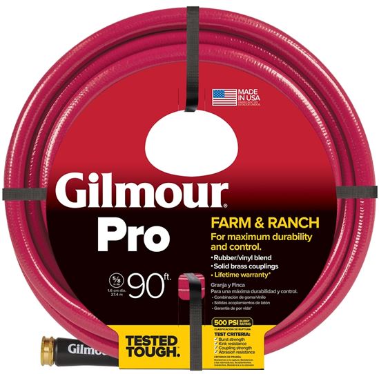 Gilmour 829901-1001 Farm / Ranch Hose, 90 ft L, Rubber