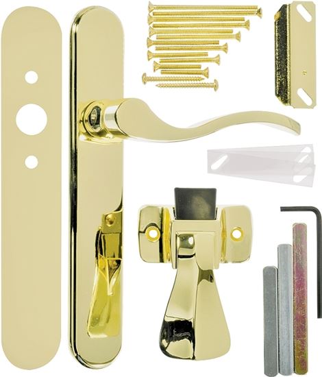 Wright Products VBG115PB Door Lever Lockset, Brass, 3/4 to 2 in Thick Door