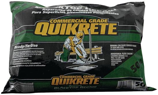 Quikrete 1701 Series 17015-59 Permanent Blacktop Repair, Solid, Black/Brown, Sour, Tar Like odor, 50 lb Bag