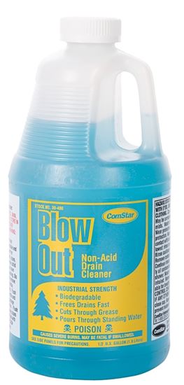 ComStar Blow Out 30-480 Drain Cleaner, Liquid, Dark Green, Odorless, 0.5 gal Bottle, Pack of 6
