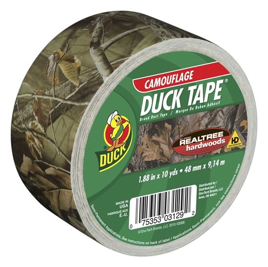 Duck 241744 Duct Tape, 10 yd L, 1.88 in W, Realtree Camo