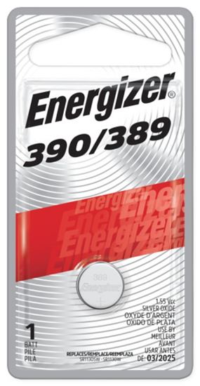 Energizer 389BPZ Coin Cell Battery, 1.5 V Battery, 52 mAh, 389 Battery, Silver Oxide, Pack of 6