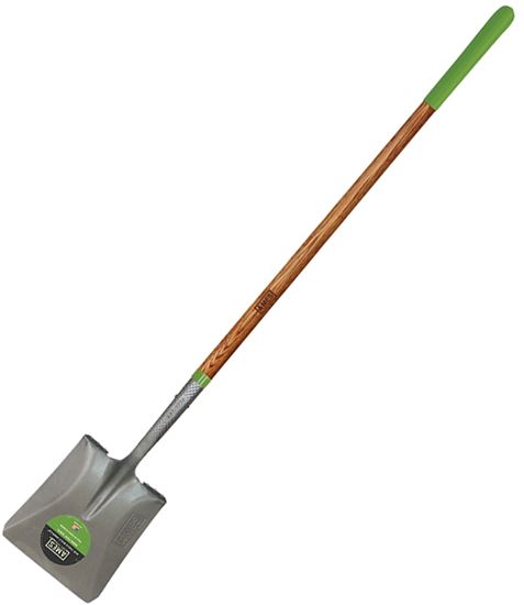 Ames 2535700 Shovel, 9-3/4 in W Blade, Steel Blade, Ashwood Handle, Cushion Grip Handle, 48 in L Handle