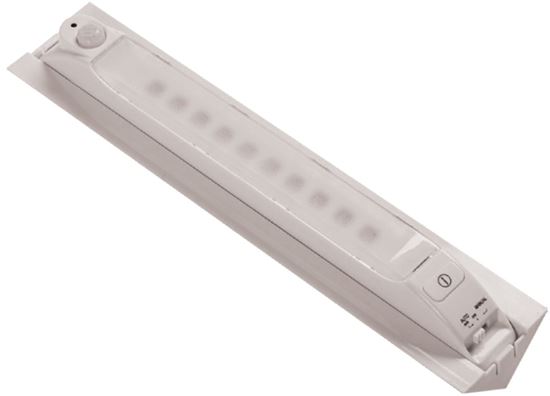 Fulcrum 30050-308 Motion Sensor Light, AA Battery, 10-Lamp, LED Lamp, 65 Lumens, 7000 K Color Temp, White