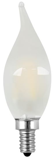 Feit Electric BPCFF60/927CA/FIL/2 LED Bulb, Decorative, Flame Tip Lamp, 60 W Equivalent, E12 Lamp Base, Dimmable, 2/PK