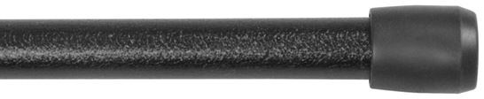 Kenney KN631/5 Spring Tension Rod, 7/16 in Dia, 28 to 48 in L, Metal, Black