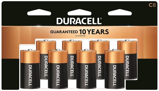 Duracell MN14R8DWZ17 Battery, 1.5 V Battery, C Battery, Alkaline, Manganese Dioxide